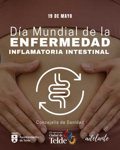 Telde se tiñe de morado en el Día Mundial de la Enfermedad Inflamatoria Intestinal