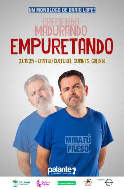 Darío López presenta en el Centro Cultural Guaires su nuevo monólogo &#039;Empuretando&#039;