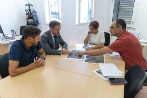 Mariano Zapata, consejero de Transición Ecológica del Gobierno de Canarias,  visita Mogán
