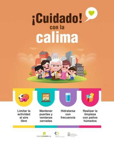 Sanidad recomienda a las personas más sensibles extremar las precauciones ante el episodio de calima
