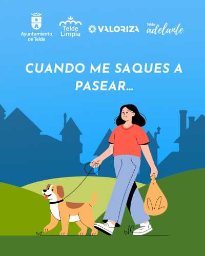 Telde impulsa una campaña de concienciación para fomentar la recogida de excrementos de animales en la vía pública
