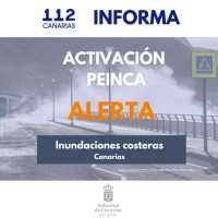 El Gobierno declara la situación de alerta por riesgo de inundaciones costeras en Canarias