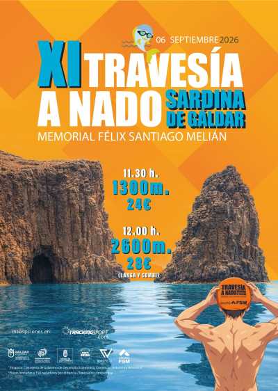 Abiertas las inscripciones de la XI Travesía a Nado Sardina de Gáldar – Memorial Félix Santiago Melián