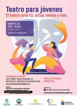 El programa Educadores de Calle organiza un taller gratuito de teatro para jóvenes