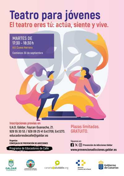 El programa Educadores de Calle organiza un taller gratuito de teatro para jóvenes