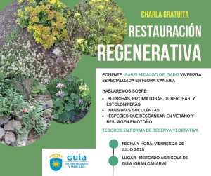 El Mercado de Guía acoge una charla sobre restauración regenerativa de plantas canarias