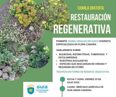 El Mercado de Guía acoge una charla sobre restauración regenerativa de plantas canarias