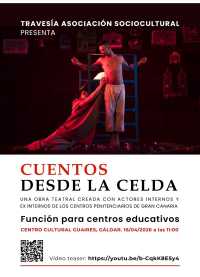 La obra teatral ‘Cuentos desde la celda’ llega al Guaires con un mensaje preventivo para estudiantes