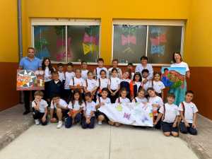 El alumnado del CEIP Antonio Padrón muestra al Ayuntamiento la evolución de su proyecto Museo Escuela para difundir la obra del artista