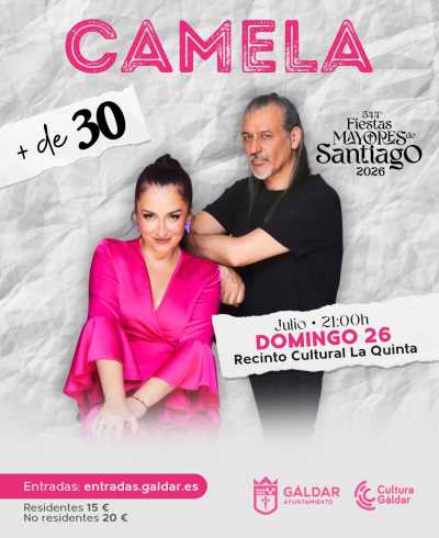 Camela, primeros artistas confirmados para las 544º Fiestas Mayores de Santiago 2026 de Gáldar
