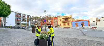 Los trabajadores del Programa de Empleo Social contribuyen a la mejora de los espacios públicos de Guía