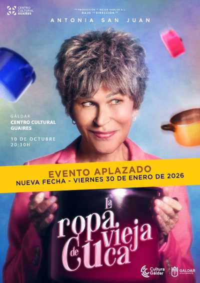 Aplazada para el 30 de enero la función teatral de Antonia San Juan prevista para este viernes