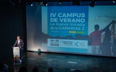 Clavijo llama a un pacto por las generaciones futuras en el campus de la Fundación Canaria Siglo XXI