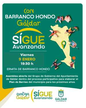 Gáldar celebra su cuarta asamblea vecinal en Barranco Hondo este viernes