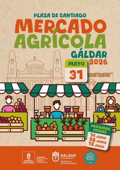 El Mercado Agrícola vuelve este domingo 31 de mayo a la Plaza de Santiago