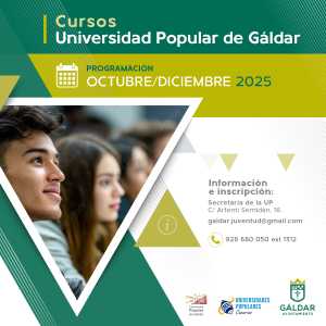 La Universidad Popular de Gáldar oferta catorce nuevos cursos a partir de octubre