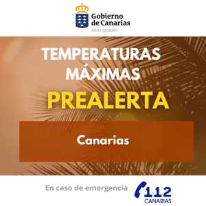 El Gobierno de Canarias declara la situación de prealerta por temperaturas máximas en todo el archipiélago