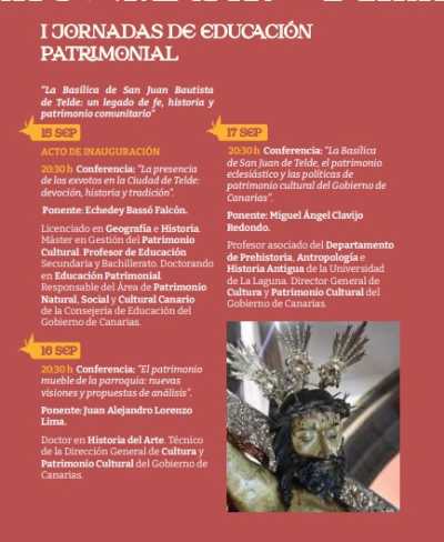 La Basílica de San Juan Bautista acoge las I Jornadas de Educación Patrimonial en el marco de las Fiestas del Santo Cristo de Telde