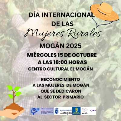 Mogán celebra el Día Internacional de las Mujeres Rurales el 15 de octubre