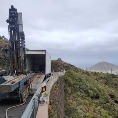 El Cabildo inicia las obras para reconstruir los muros de la subida a Hoya de Pineda con desvíos de tráfico a partir del día 16 de junio