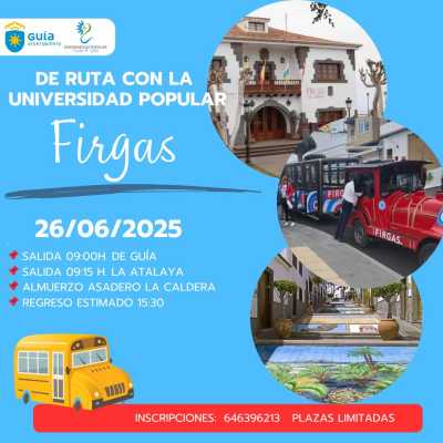 ‘De Ruta con la Universidad Popular’ cierra temporada recorriendo Firgas a bordo de su mini tren turístico