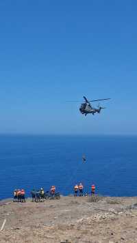 Un doble accidente aéreo en la costa de Gran Canaria pone a prueba las tareas de salvamento y rescate en el ejercicio CANASAR 2025
