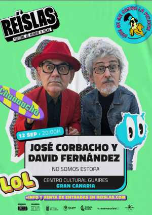 José Corbacho y David Fernández presentan ‘David y José, no somos Estopa’ en el Centro Cultural Guaires el 12 de septiembre