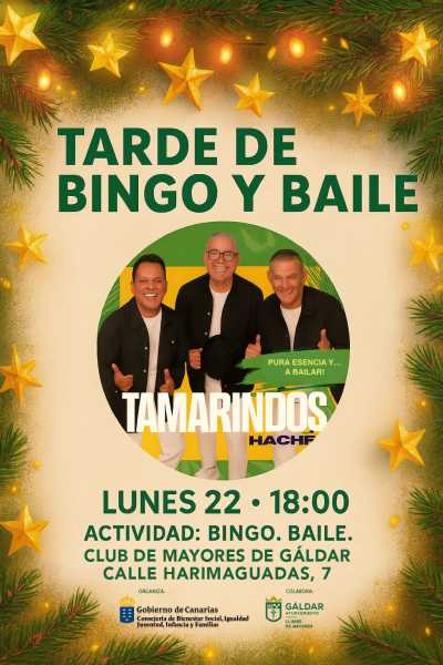 El Club de Mayores de Gáldar celebra una “Tarde de Bingo y Baile” el próximo lunes