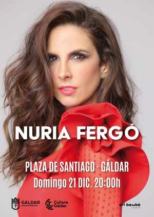 Nuria Fergó encenderá la Navidad en Gáldar con un concierto inolvidable en la Plaza de Santiago