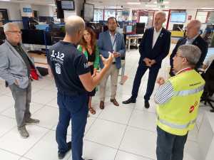 El impulsor del día internacional para prevenir ahogamientos conoce el funcionamiento del 112 Canarias
