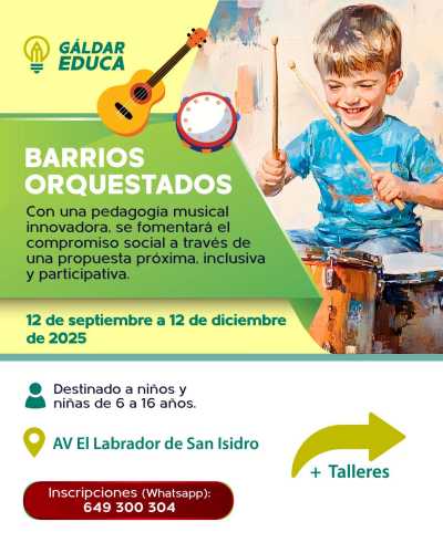 El Ayuntamiento de Gáldar pone en marcha Barrios Orquestados
