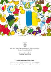El presidente de Canarias felicita la Navidad con una postal diseñada en el IES Roques de Salmor de El Hierro