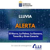 El Gobierno actualiza la situación y mantiene la alerta por lluvia en islas occidentales y Gran Canaria