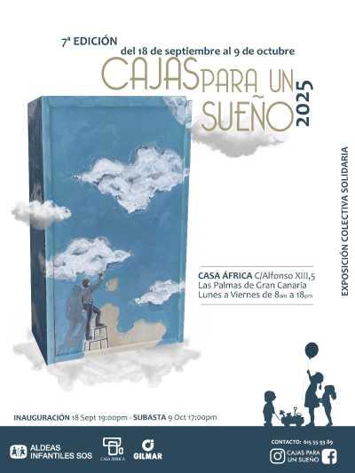 Se celebra en Casa África la subasta solidaria de la exposición colectiva ‘Cajas para un sueño’