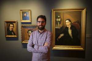 Manolo Millares y Antonio Padrón “dialogan” en la casa del artista galdense