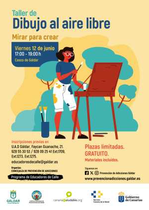 Educadores de Calle organiza para el viernes 12 de junio un taller de dibujo al aire libre