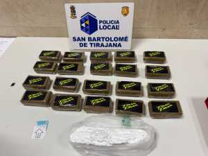 La Policía Local de SBT interviene más de 2 kilos de droga en un control preventivo