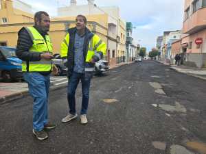 Telde reanudará el asfaltado en El Ejido a mediados de abril tras el aplazamiento por la borrasca