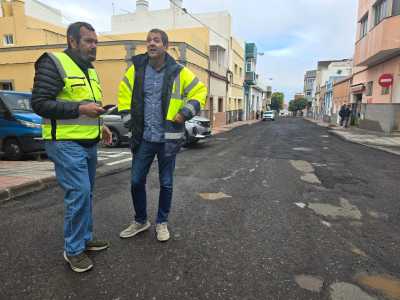 Telde reanudará el asfaltado en El Ejido a mediados de abril tras el aplazamiento por la borrasca