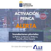 El Gobierno actualiza la situación, pasando a alerta por inundaciones en las islas occidentales y Gran Canaria