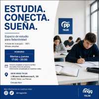 El PP de Telde habilita su sede como espacio gratuito de estudio para estudiantes de Selectividad