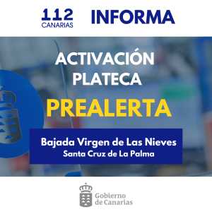 El Gobierno activa el PLATECA en prealerta con carácter preventivo en Santa Cruz de La Palma
