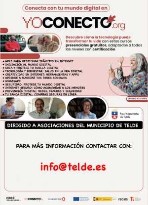 Participación Ciudadana ofrece a las asociaciones de Telde formaciones gratuitas en competencias digitales impartidas por el Gobierno de Canarias