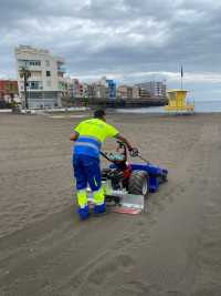 Telde invierte 70.000 euros en nueva maquinaria de limpieza de playas
