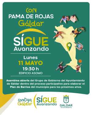 Palma de Rojas celebra este lunes 11 de mayo una nueva asamblea del proceso ‘Contigo, Gáldar Sigue Avanzando’