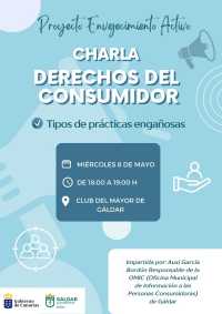 El proyecto ‘Envejecimiento Activo’ organiza una charla sobre los derechos de los consumidores