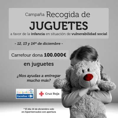 Carrefour arranca la campaña “DUENDES” en beneficio de la infancia en riesgo de exclusión social con una donación directa a Cruz Roja de 100.000 euros en juguetes