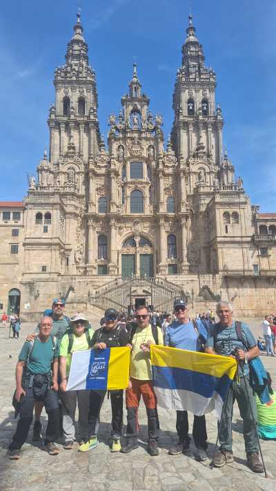 Un grupo de ciudadanos de Guía realizaron el Camino Primitivo de Santiago/ Frances