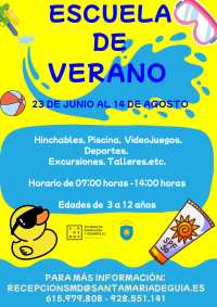 La Escuela de Verano Ciudad de Guía 2025 abre la inscripción para 150 plazas