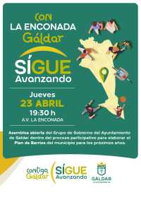 La Enconada celebra este jueves 23 de abril la 19ª asamblea del proceso ‘Contigo, Gáldar Sigue Avanzando’